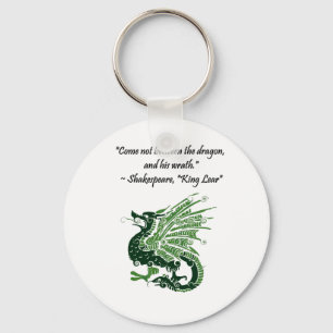 Porte-clés Dragon et sa colère Shakespeare King Lear Dessin