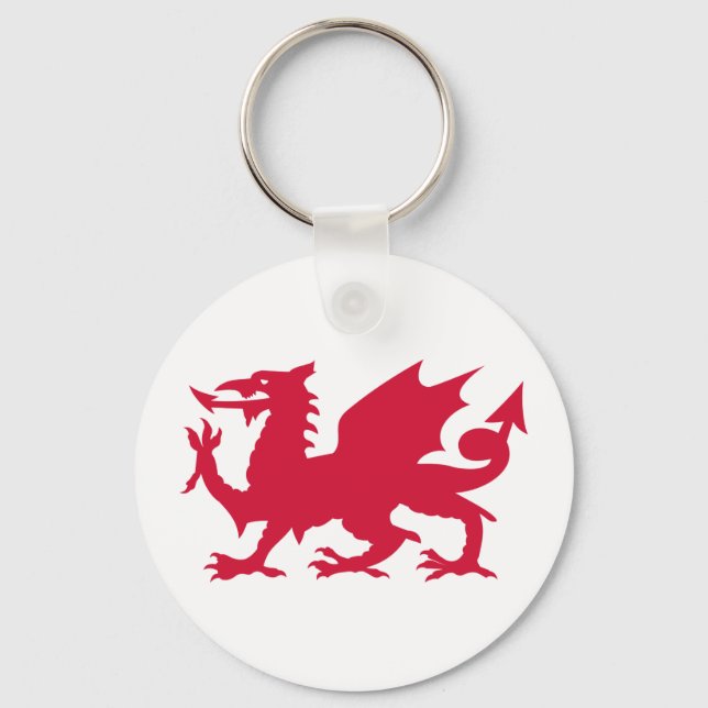 Porte-clés Dragon gallois rouge (Recto)