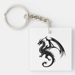 Porte-clés Dragon noir