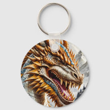 Dragon réaliste d'or