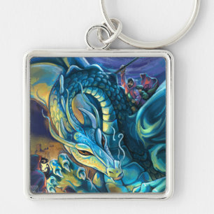 Porte-clés Dragon Rider Art Peint