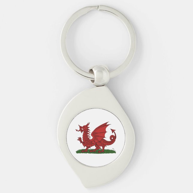 Porte-clés Dragon rouge du Pays de Galles (Devant)