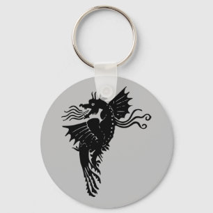 Porte-clés Dragon Silhouette Spirit Animal Totem Emblem