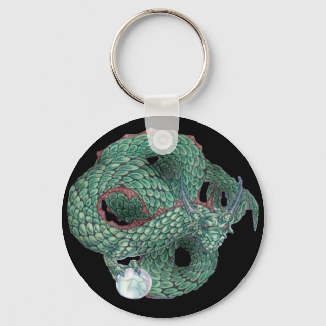 Porte-clés Dragon vert (Recto)
