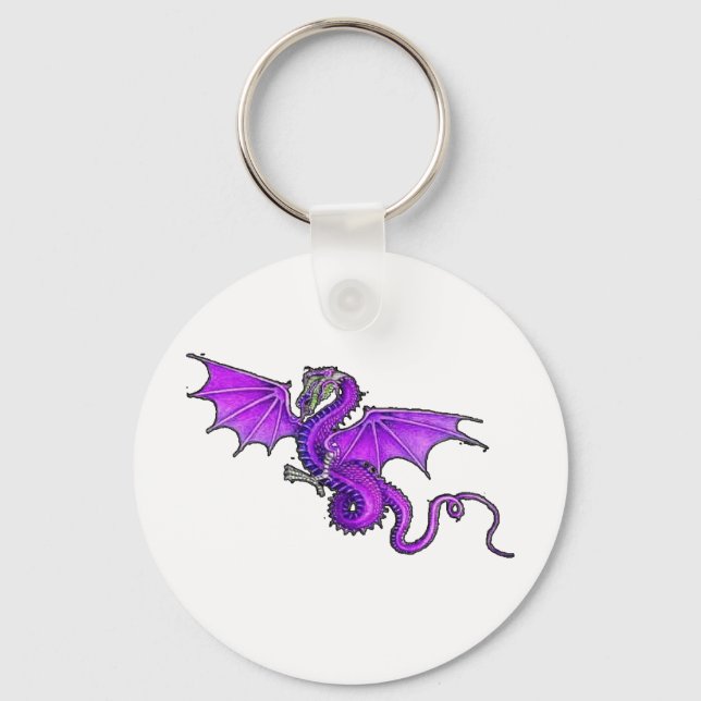 Porte-clés Dragon violet (Recto)