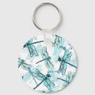 Porte-clés Dragonflies élégantes : Aquarelle