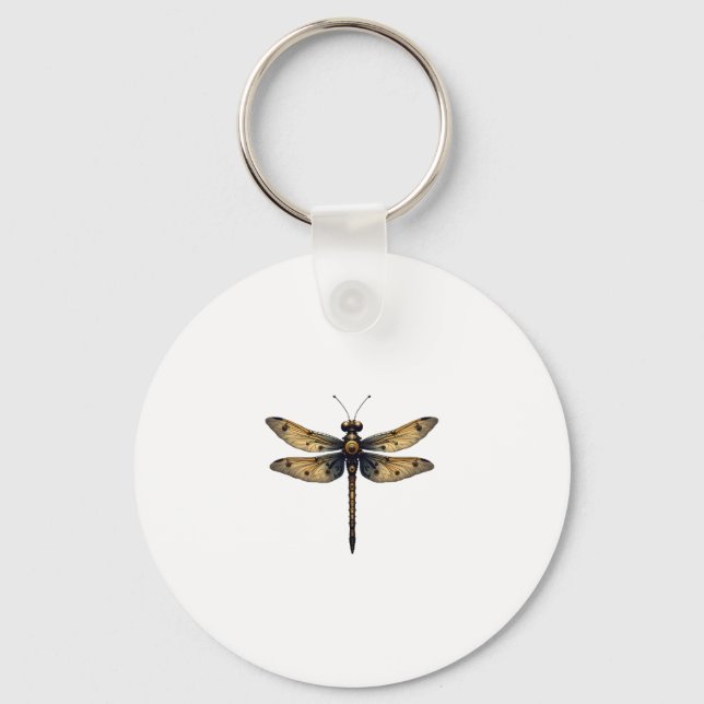 Porte-clés Dragonfly Animal Art Graphic Dragonfly (3) (Recto)