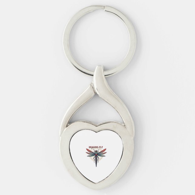 Porte-clés Dragonfly cool Machiné Steampunk - Dragons Fly - (Devant)