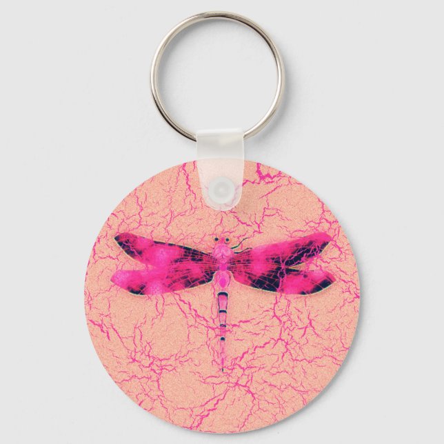 Porte-clés Dragonfly de sensibilisation au cancer du sein (Recto)