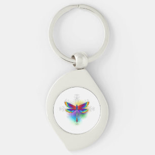 Porte-clés Dragonfly en arc-en-ciel