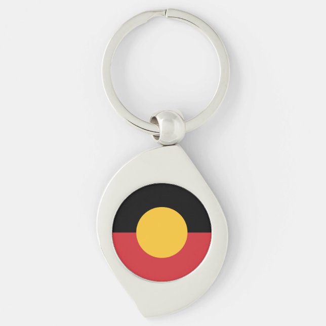 Porte-clés Drapeau aborigène australien (Devant)