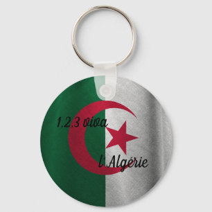 PORTE-CLÉS DRAPEAU ALGÉRIEN