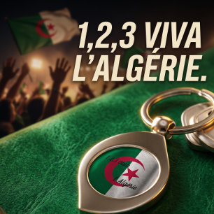 Porte-clés Drapeau Algérien