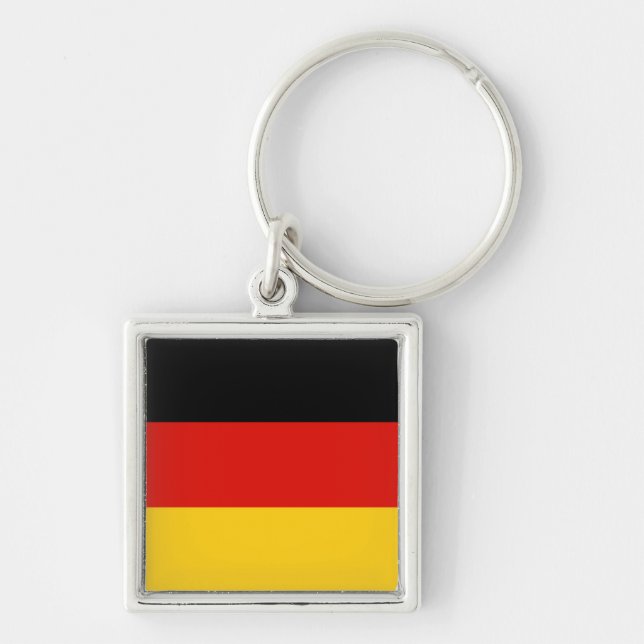 Porte-clés Drapeau Allemagne tricolore (Devant)