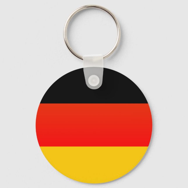 Porte-clés Drapeau allemand ou allemand (Recto)