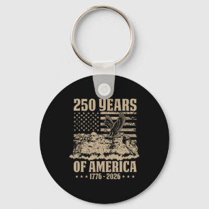 Porte-clés Drapeau américain 250 ans 1776-2026 250e anniversa