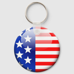 Porte-clés Drapeau américain 2,0