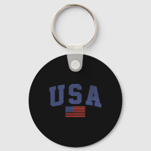 Porte-clés Drapeau américain 4 juillet Americana Bold Blue