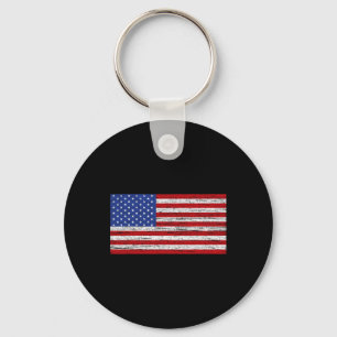 Porte-clés Drapeau américain 4 juillet USA Patriotique