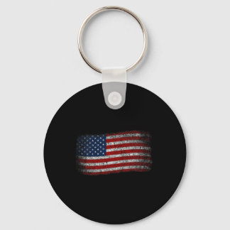 Porte-clés Drapeau Américain 4 Juillet Vintage Drapeau Usa Pa