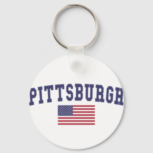 Porte-clés Drapeau américain de Pittsburgh