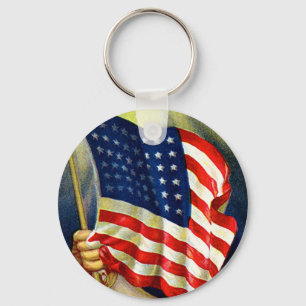 Porte-clés Drapeau américain de vieille gloire