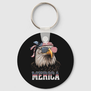 Porte-clés Drapeau américain Eagle Drapeau américain 4 juille
