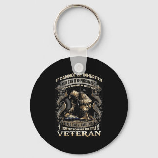 Porte-clés Drapeau américain patriotique de vétéran militaire