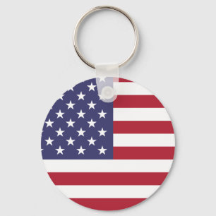 Porte-clés Drapeau américain patriotique Drapeau américain ét