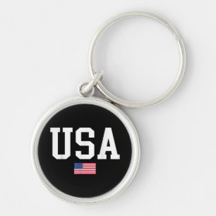 Porte-clés Drapeau américain patriotique USA pour hommes femm