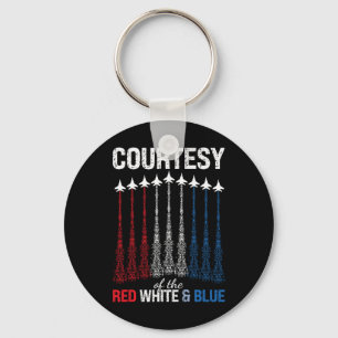 Porte-clés Drapeau américain rouge blanc bleu chasseurs 4 jui
