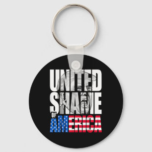 Porte-clés Drapeau Anti Trump United Shame Of America