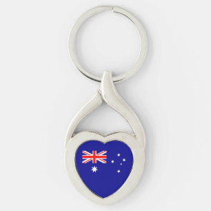 Porte-clés drapeau australien patriotique
