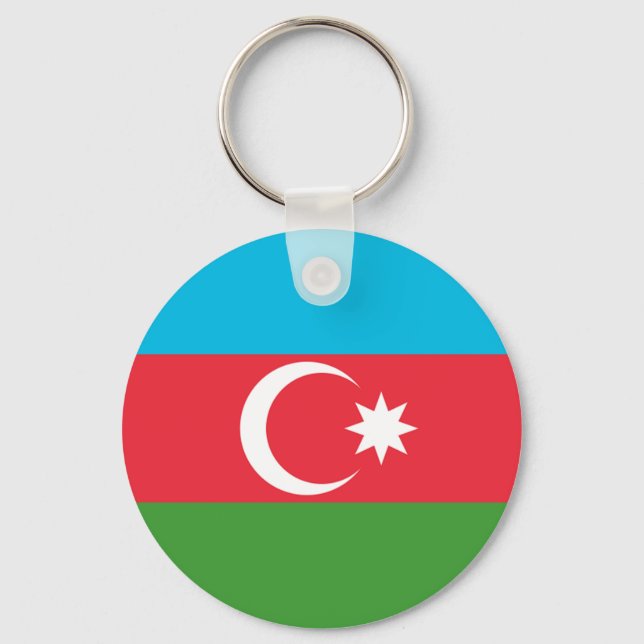 Porte-clés Drapeau Azerbaïdjan (Recto)