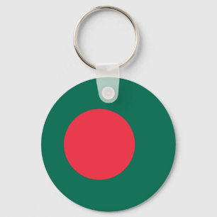 Porte-clés drapeau bangladais patriotique