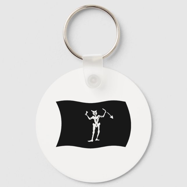 Porte-clés Drapeau Barbe-Noire (Recto)