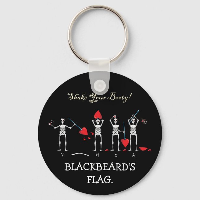 Porte-clés Drapeau Barbe Noire DU CAPITAINE MAYFLOWER (Recto)