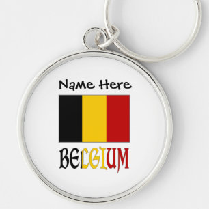 Porte-clés Drapeau belge personnalisé Belgique