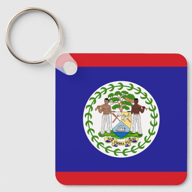 Porte-clés Drapeau bélizien (Recto)