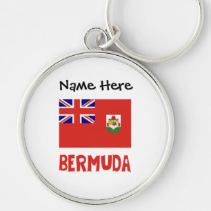 Porte-clés Drapeau bermudien personnalisé de Bermudes