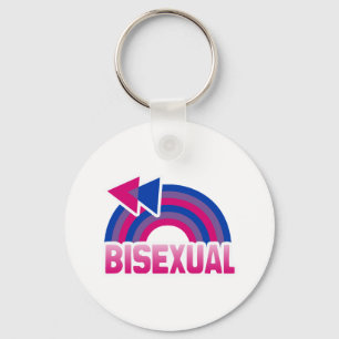 PORTE-CLÉS DRAPEAU BISEXUAL EN COURSE