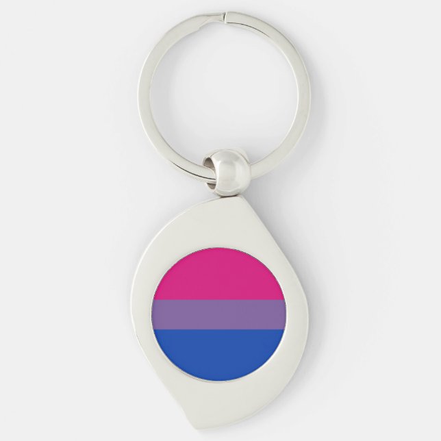 Porte-clés drapeau bisexualité (Devant)