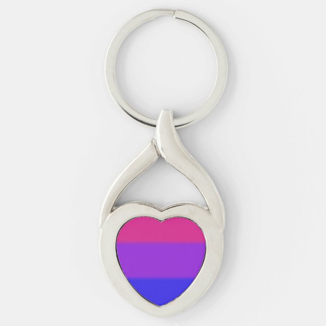 Porte-clés Drapeau bisexuel de fierté de Falln (Devant)