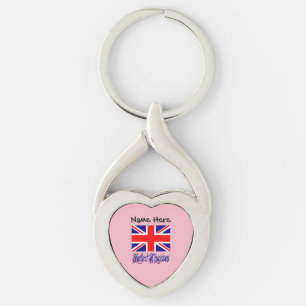 Porte-clés Drapeau britannique du Royaume-Uni Personnalisatio