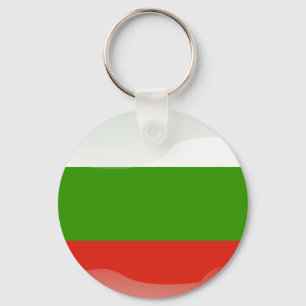 Porte-clés Drapeau bulgare glossy