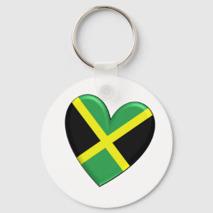 Porte-clés Drapeau cardiaque jamaïcain
