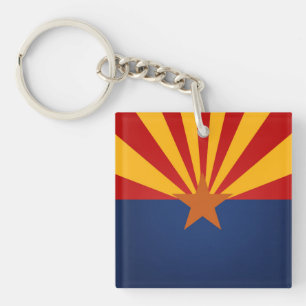 Porte-clés Drapeau cool De L'État D'Arizona