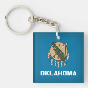 Porte-clés Drapeau cool De L'État De L'Oklahoma