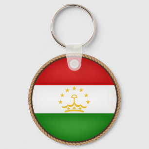 Porte-clés Drapeau cool du Tadjikistan