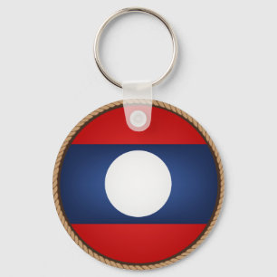 Porte-clés Drapeau cool Laos